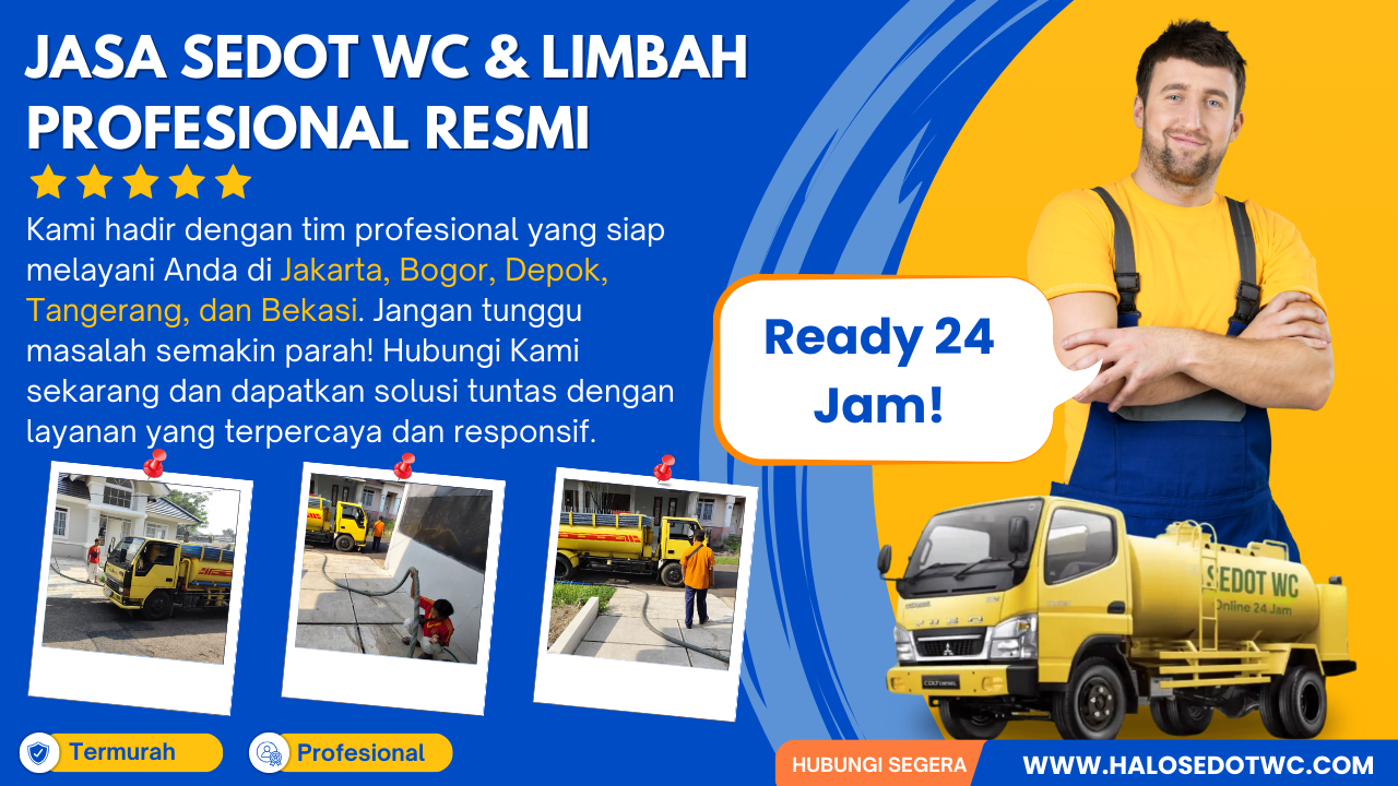 Jasa Sedot WC & Limbah profesional resmi Jakarta