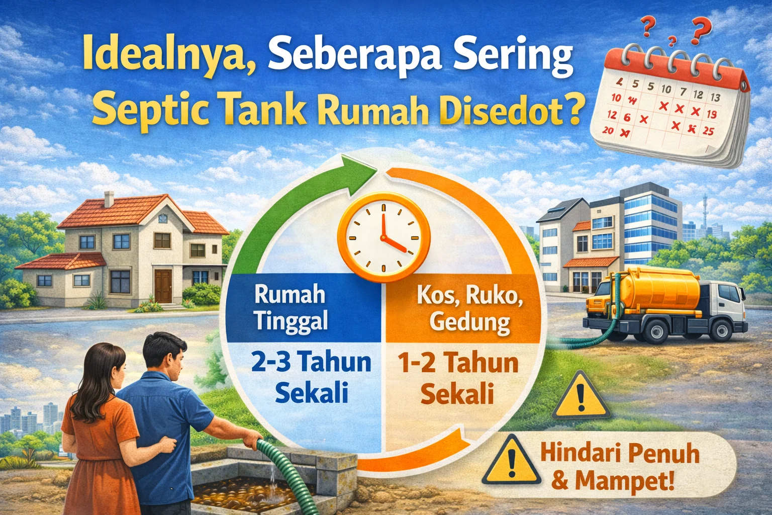 idealnya seberapa sering septic tank disedot